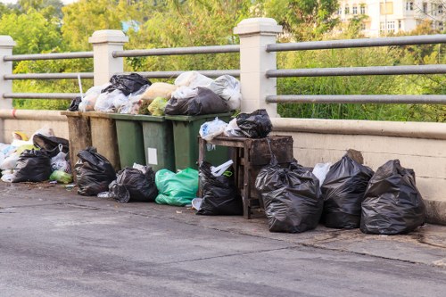 Domestic skip placement in a Newham residential area