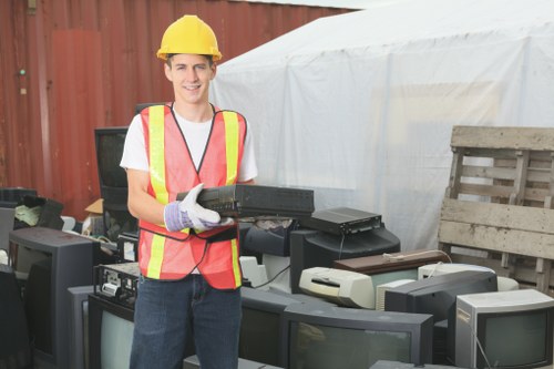 Different types of hazardous waste containers