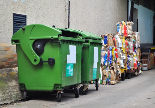 Recycling construction waste at a processing facility