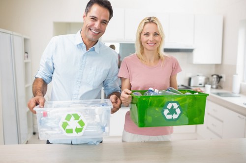 Sorting recyclable materials at a local processing facility